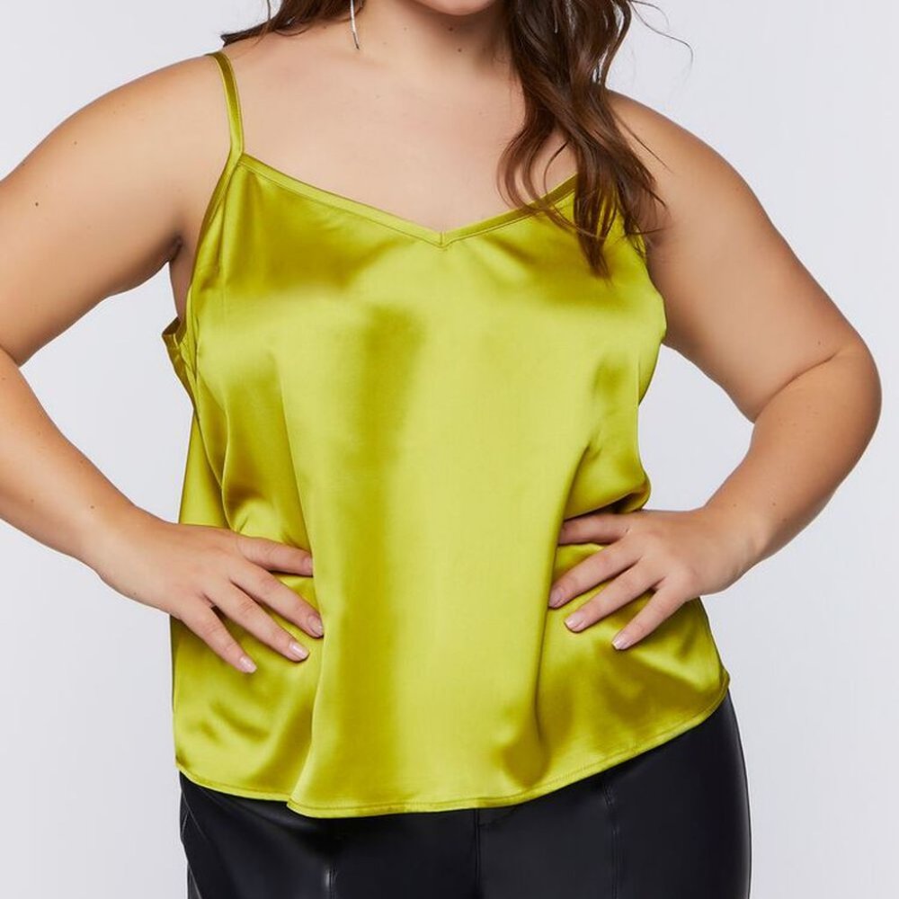 Forever 21 Plus Size Lime Green Tank Cami Top 3X